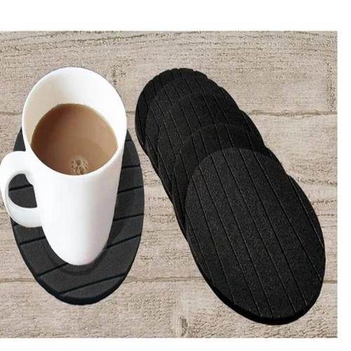 6 pcs Useful Round Shape Plain Silicone Cup Mat Coaster Drinking Tea Coffee Mug Wine Mat for Home - dailyneed.life