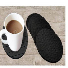 6 pcs Useful Round Shape Plain Silicone Cup Mat Coaster Drinking Tea Coffee Mug Wine Mat for Home - dailyneed.life