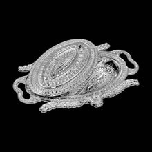 Plastic Peacock Dry Fruit Silver Finish Serving Tray - dailyneed.life