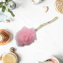 Long Handle Shower Puff Pouf Sponge Exfoliating Mesh Brush Scrubber,Bath Loofah Bath Scrubber for Body Shower Loofah Brushes, Body Bath Brush for Women and Men, Bathroom Shower Accessories (Mix 1 Pc) - dailyneed.life