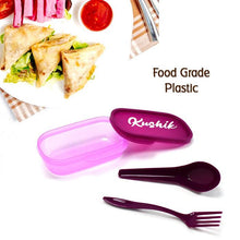 Customized Unbreakable Divine Leak Proof Plastic Lunch Box Food Grade Plastic BPA-Free 2 Containers with Spoon - dailyneed.life