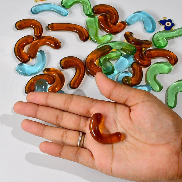 Glass Gem Stone, Flat Round Marbles Pebbles for Vase Fillers, Attractive pebbles for Aquarium Fish Tank. - dailyneed.life