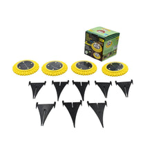 4 Pack Solar Ground Lights, LED Solar Powered Disk Lights Outdoor Waterproof Garden Landscape Lighting for Yard Deck Lawn Pathway Walkway Balcony Decoration - dailyneed.life