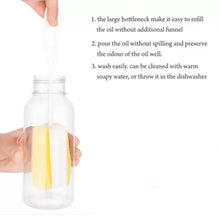 1ltr Plastic Oil Dispenser With Lid - Clear, Drip Free Spout, Controlled Use. - dailyneed.life