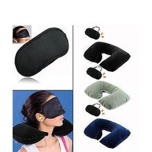 3in1 Air Travel Kit with Pillow, Ear Buds & Eye Mask - dailyneed.life