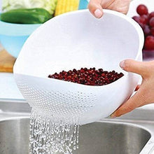 Kitchen Plastic big Rice Bowl Strainer Perfect Size for Storing and Straining - dailyneed.life