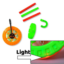 Plastic Single Wheel Push Run toy with handle and two lights on wheel. push toy for Kids. - dailyneed.life