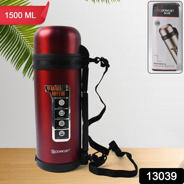 Stainless Steel Water Bottle Vacuum Insulated Thermos Flask Double-Walled Coffee Thermos Flask Leak-proof Water Bottle for Sports, Fitness, Gym (1500ML) - dailyneed.life