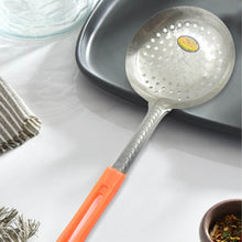 Colander Spoon, Non Slip Hand Polished Thickened Hot Pot Spoon for Kitchen for Restaurant, Stainless Steel Cooking Colander Skimmer Slotted Spoon Kitchen Strainer Ladle with Long Handle for Kitchen Cooking Baking (35 Cm) - dailyneed.life