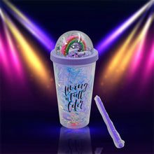 Sipper Bottle with Straw, LED Glow Light for Kids/Tumbler with Straw/Vacuum Flask/Sipper Plastic Tumbler/Sipper Bottle with Straw (Pack of 1) - dailyneed.life