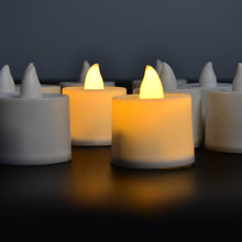 Festival Decorative - LED Yellow Tealight Candles (White, 10 Pcs) With Container, Diwali - dailyneed.life