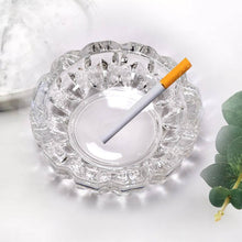 paricutin Glass Crystal Quality Cigar Cigarette Ashtray Round Tabletop for Home Office Indoor Outdoor Home Decor - dailyneed.life