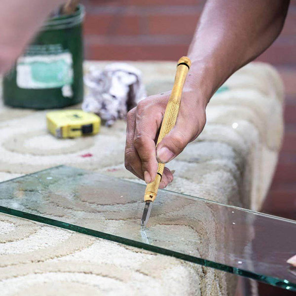 Metal Glass Cutter, Gold - dailyneed.life
