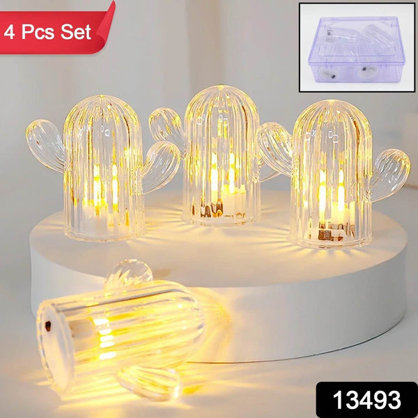 Cute Cactus LED Night Light (Cactus / 4 Pcs Set) - dailyneed.life