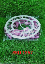 Plastic Round Cloth Drying Stand Hanger with 24 Clips (Multicolour) - dailyneed.life