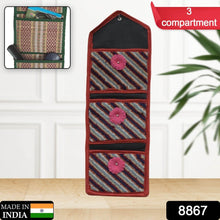 Foldable Hanging Organizer with 3 Pockets - Wall Hanging Letter Holder - dailyneed.life