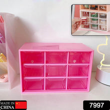 Storage Box 9 Grids Multi-purpose Durable Desktop Drawer Organizer for Pencils Storage Holder Hanging Hole Design for Small Items - dailyneed.life