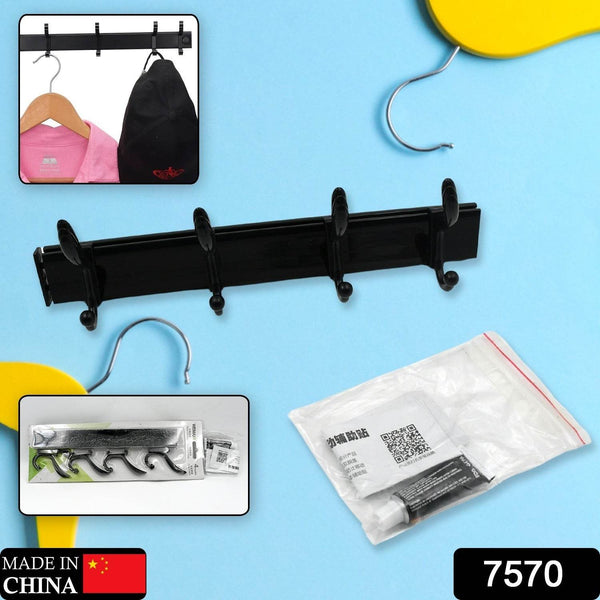 Extra Long 4-Hook Wall Coat Hanger with Eco Adhesive - dailyneed.life