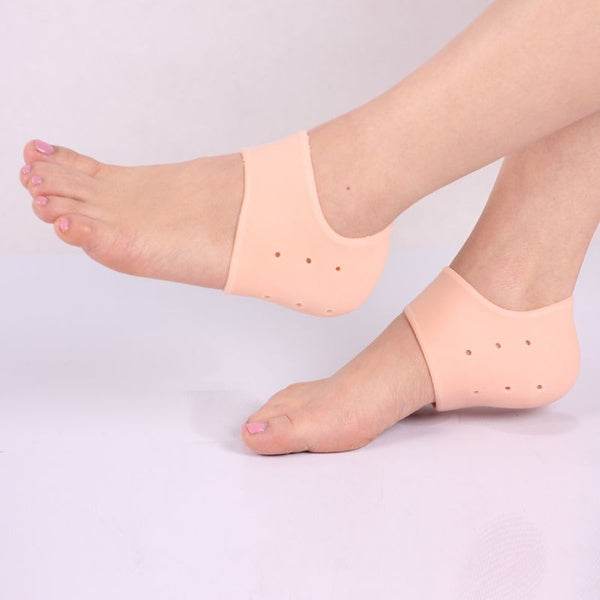 Anti Crack Silicone Half Gel Heel And Foot Protector Moisturizing Socks - dailyneed.life