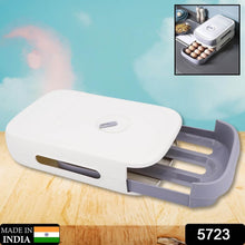 Egg Storage Box Plastic Egg Drawer Fridge Egg Organizer Egg Keeper Refrigerator Egg Drawer Plastic Egg Carton Covered Egg Holder Pantry Egg Bin Household Egg Tray (1 Pc) - dailyneed.life