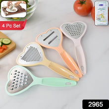 Heart Grater Set and Heart Grater Slicer Used Widely for Grating and Slicing of Fruits, Vegetables, Cheese Etc. Including All Kitchen Purposes. - dailyneed.life