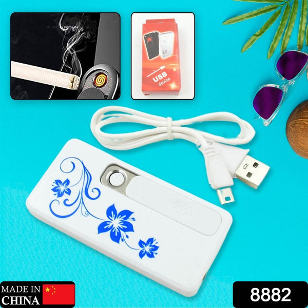 Stylish Electric USB Lighter for Men & Women, Regular Cigarettes Portable USB Rechargeable Flameless, Coil Slim Cigarette Lighter with Charging Cable, Windproof E lighter, Lighter for Smoking (1 Pc ) - dailyneed.life