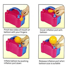 Portable Dual Nozzle Electric Balloon Blower Pump Inflator - dailyneed.life