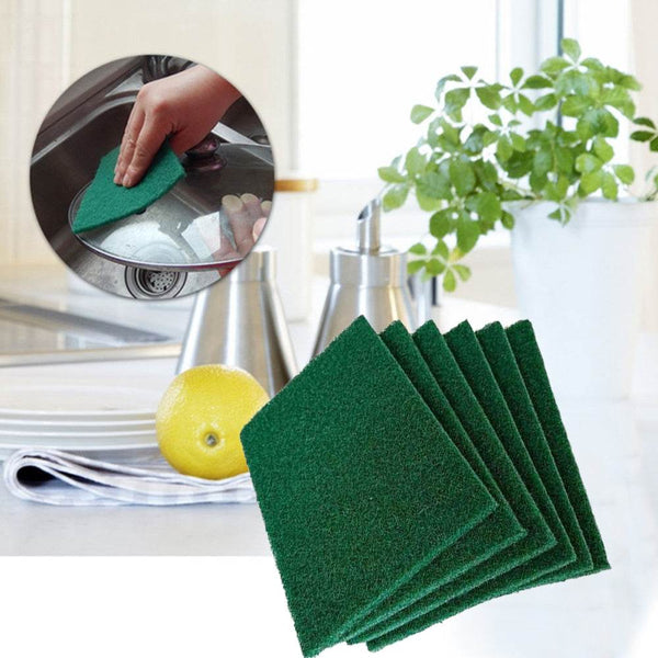 Scrub Sponge Cleaning Pads Aqua Green (Pack Of 6) - dailyneed.life
