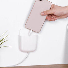 Wall Mounted Storage Case with Mobile Phone Charging Port Plug Holder - Pack of 4 Pcs - dailyneed.life