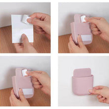Wall Mounted Storage Case with Mobile Phone Charging Port Plug Holder - Pack of 4 Pcs - dailyneed.life