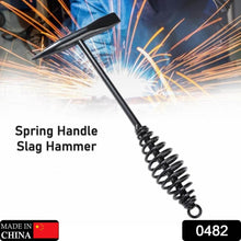 Welding Slag Removal Hammer with Coil Spring Handle | Heavy Duty Chipping Tool for Slag & Spatter Cleaning (1 Pc) - dailyneed.life