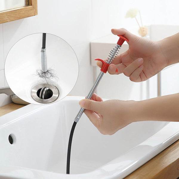 Metal Wire Brush Hand Kitchen Sink Cleaning Hook Sewer Dredging Device - dailyneed.life