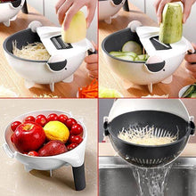 10 in 1 Multifunctional Vegetable Fruits Cutter / Slicer Shredder with Rotating Drain Basket - dailyneed.life
