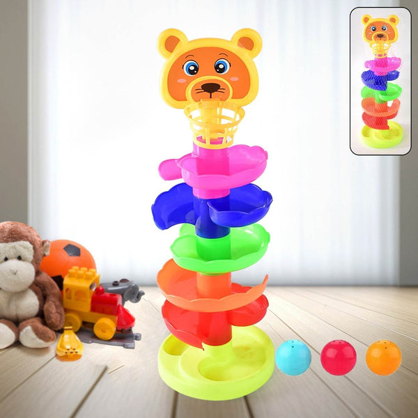 5 Layer Ball Drop and Roll Swirling Tower Educational Toy (1 Pc) - dailyneed.life