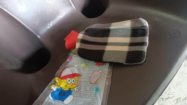 Hot Water Bottle Bag With Cover For Pain Relief (1 Pc / Mix Design & Size) - dailyneed.life