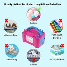 Portable Dual Nozzle Electric Balloon Blower Pump Inflator - dailyneed.life