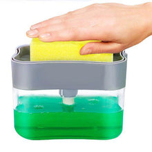 Liquid Soap Dispenser on Countertop with Sponge Holder For Pet - dailyneed.life