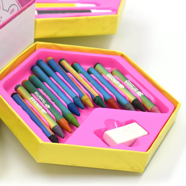 Colouring Combo Colors Box Color Pencil,Crayons, Water Color, Sketch Pens Set of 46 - dailyneed.life