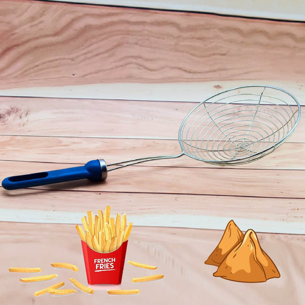 Round Stainless Steel Deep Fry / Mesh Strainer - dailyneed.life