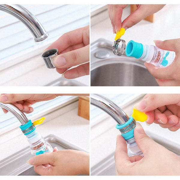 360 Degree Water Saving Faucet Expandable Water Valve Splash Regulator - dailyneed.life