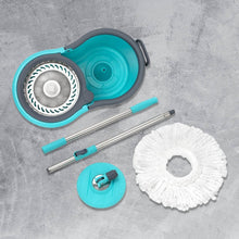 Quick Spin Mop With Steel Spin, Bucket Floor Cleaning, Easy Wheels & Big Bucket, Floor Cleaning Mop with Bucket - dailyneed.life