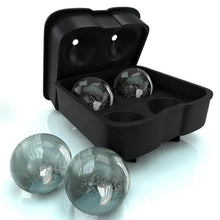 Ice Trays for Freezer Whiskey Ice Cube Plastic Ball Maker Mold Sphere Mould 4 Holes New Ice Balls Party Brick Round Tray Bar Tool ice for Whiskey - dailyneed.life