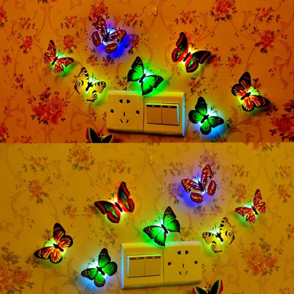 The Butterfly 3D Night Lamp Comes with 3D Illusion Design Suitable for Drawing Room, Lobby. - dailyneed.life