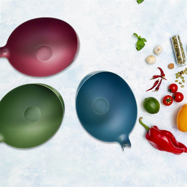 Plastic Rice Bowl / Food Strainer Thick Drain Basket with Handle for Rice, Vegetable & Fruit (set of 3pcs With Brown box) - dailyneed.life