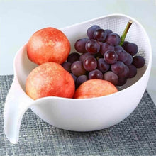 Plastic Rice Bowl / Food Strainer Thick Drain Basket with Handle for Rice, Vegetable & Fruit. (1Pc) - dailyneed.life