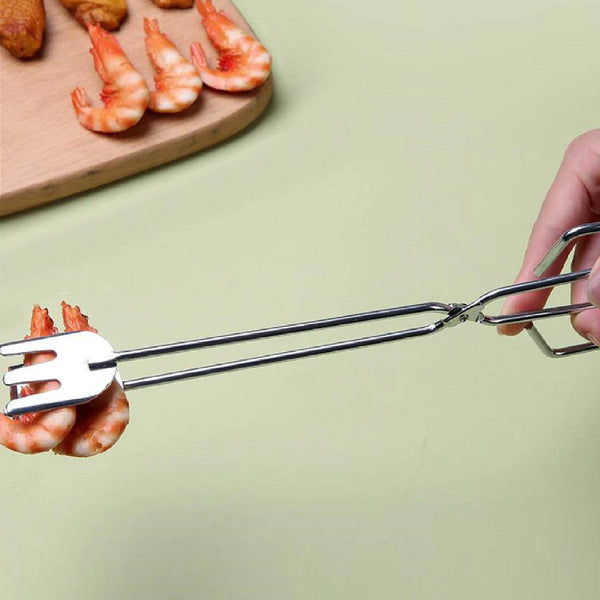 31cm Multi-Functional Metal BBQ Tongs for Serving (Clamp, Durable) - dailyneed.life