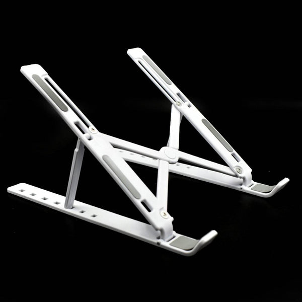 Adjustable Ergonomic Foldable Portable, Holder Riser Tablet Stand Plastic (Use In 14 inch Laptop) - dailyneed.life