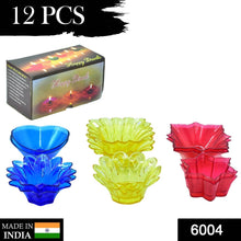 Plastic Candle Cup with Multi Shape Diwali Diya Cup, Diwali (Multicolor) (12 Pcs Set) - dailyneed.life