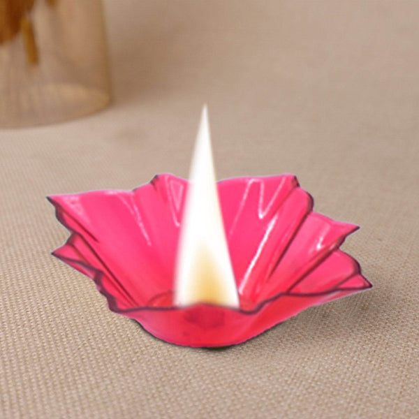 Plastic Candle Cup with Multi Shape Diwali Diya Cup, Diwali (Multicolor) (12 Pcs Set) - dailyneed.life