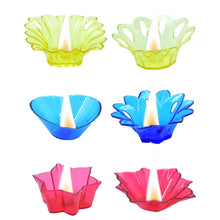 Plastic Candle Cup with Multi Shape Diwali Diya Cup, Diwali (Multicolor) (12 Pcs Set) - dailyneed.life